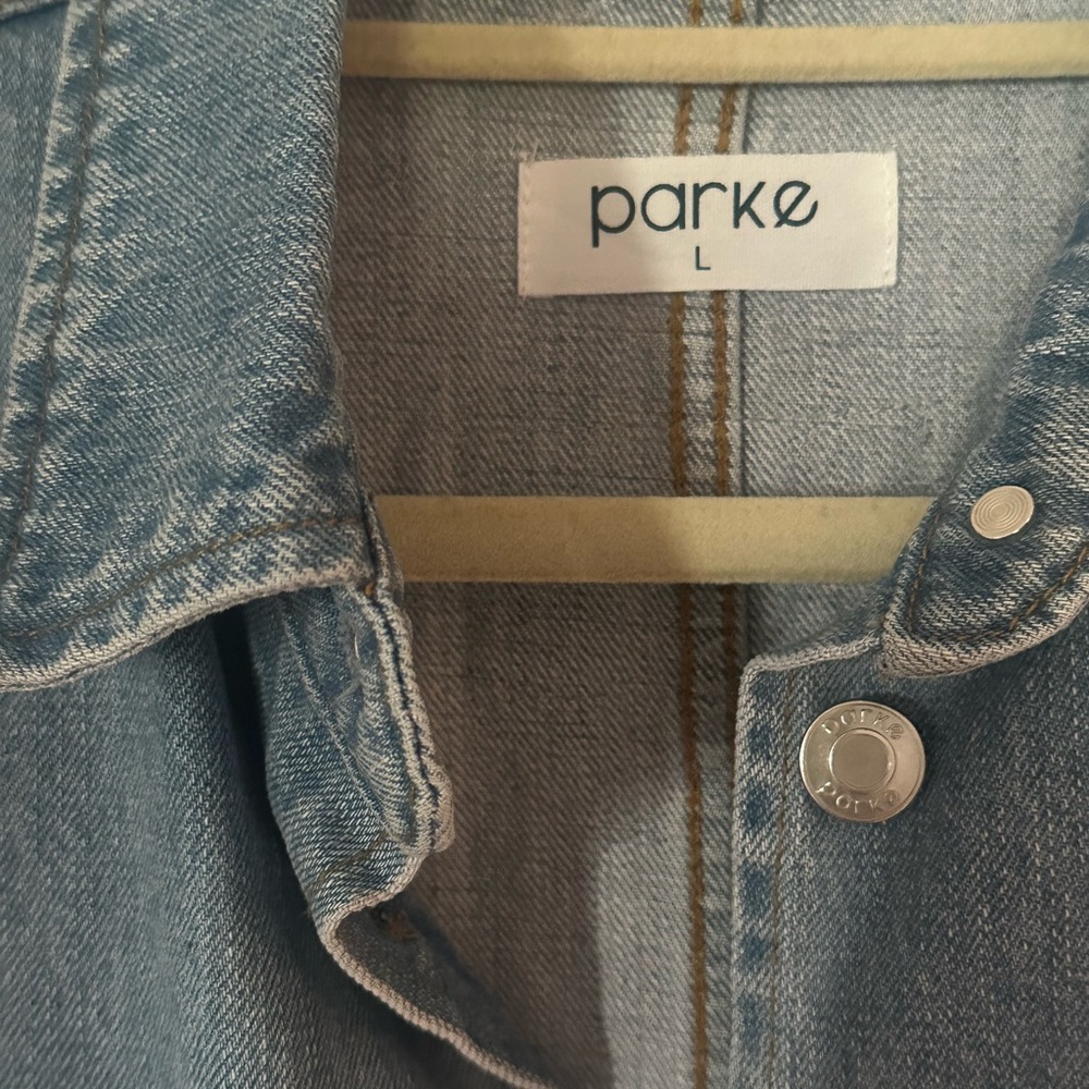 Parke light wash Denim romper - Picture 4 of 4
